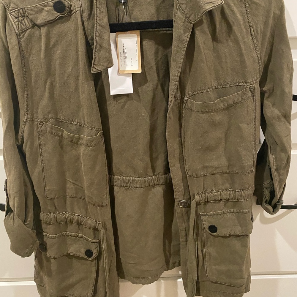 Sanctuary jacket in olive green